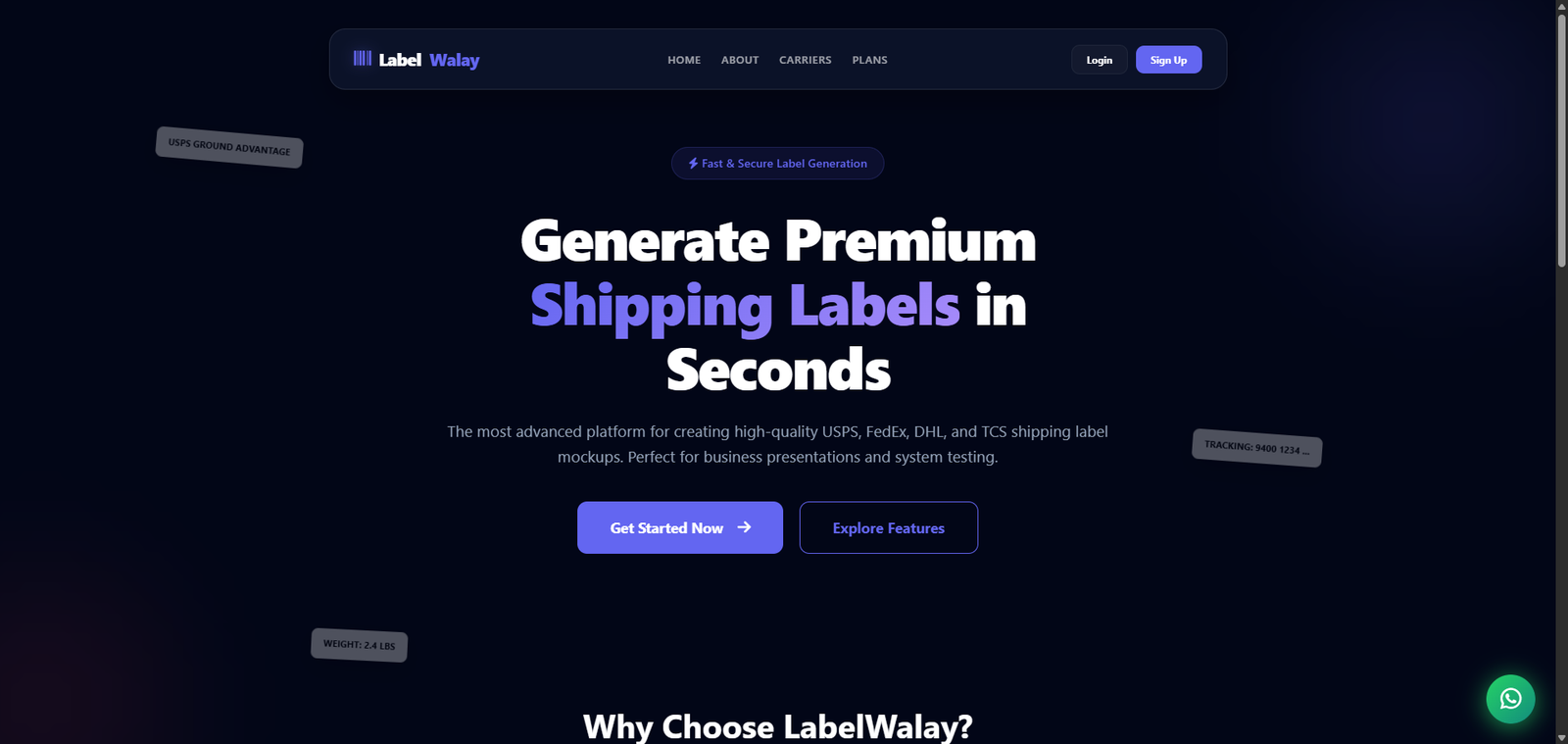 Shipping labels Site